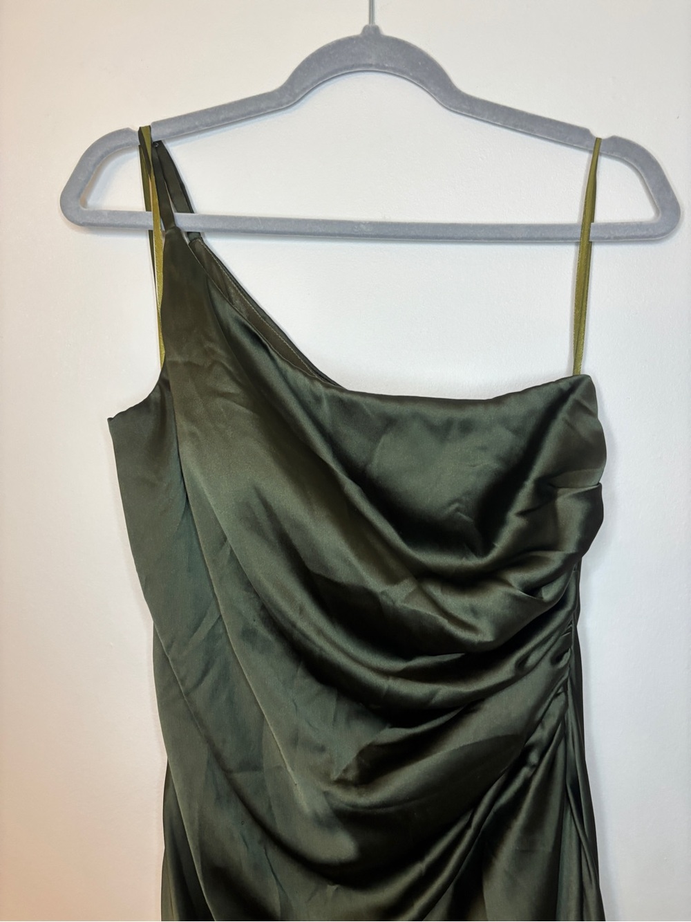 Revelry Jade Satin Dress